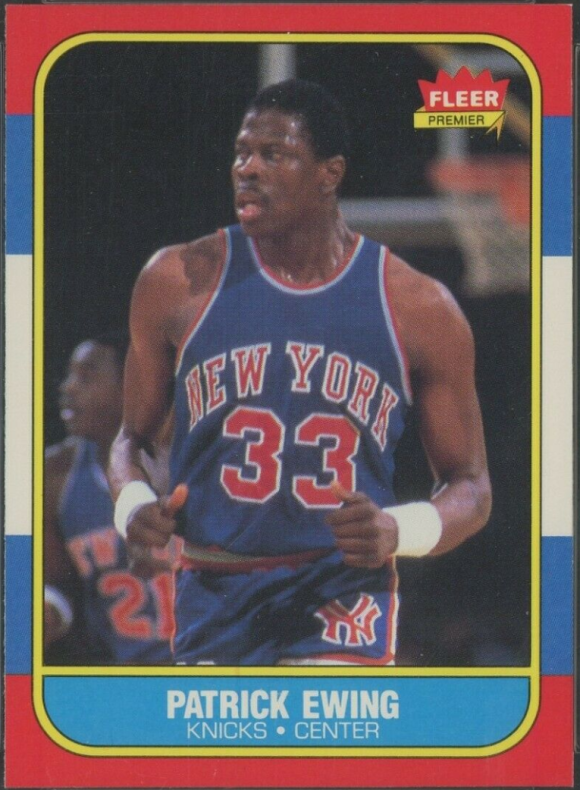 Fleer 1986 Patrick Ewing Rookie card, #22