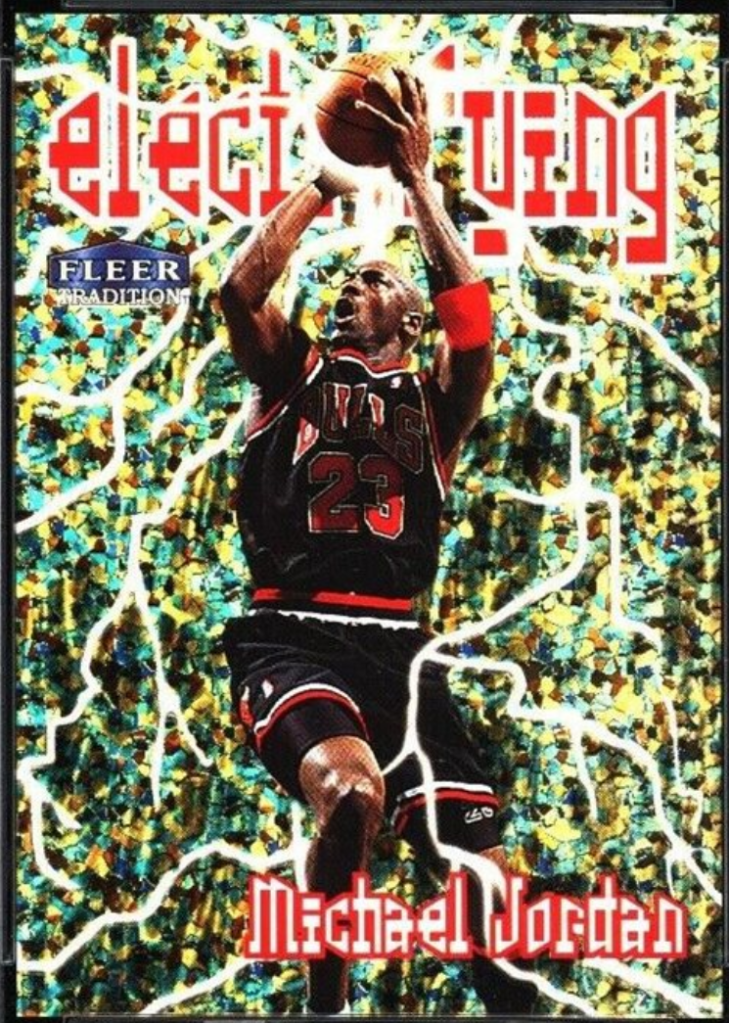 1998 Fleer Tradition Electrifying Michael Jordan #6