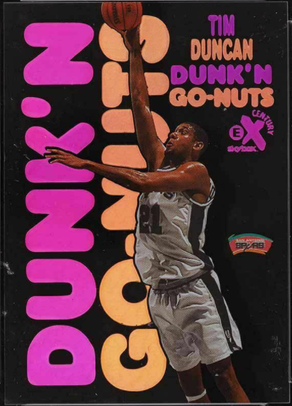 1998 Skybox E-X Century Dunk 'N Go-Nuts #4: Tim Duncan
